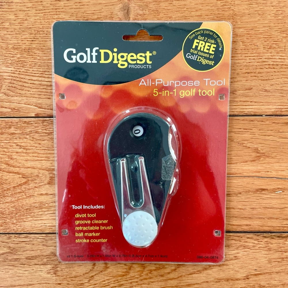 GOLF DIGEST ALL PURPOSE TOOL 5-IN-1 GOLF TOOL
